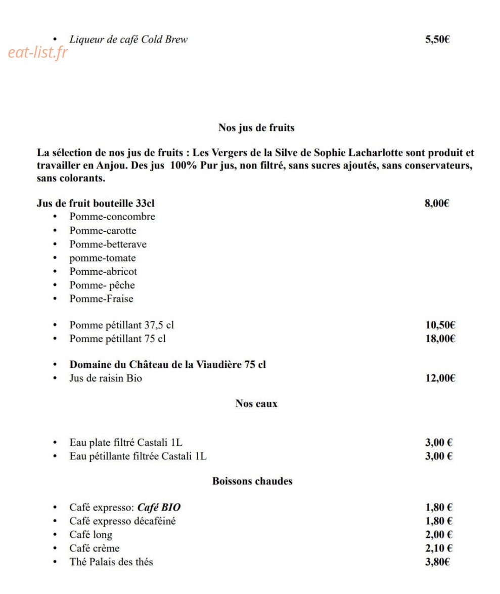 Beer's Corner — carte page 18