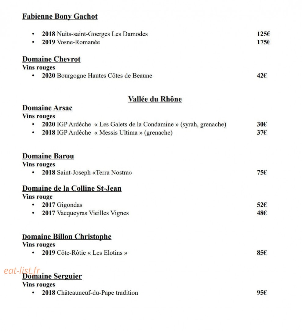 Beer's Corner — carte page 15