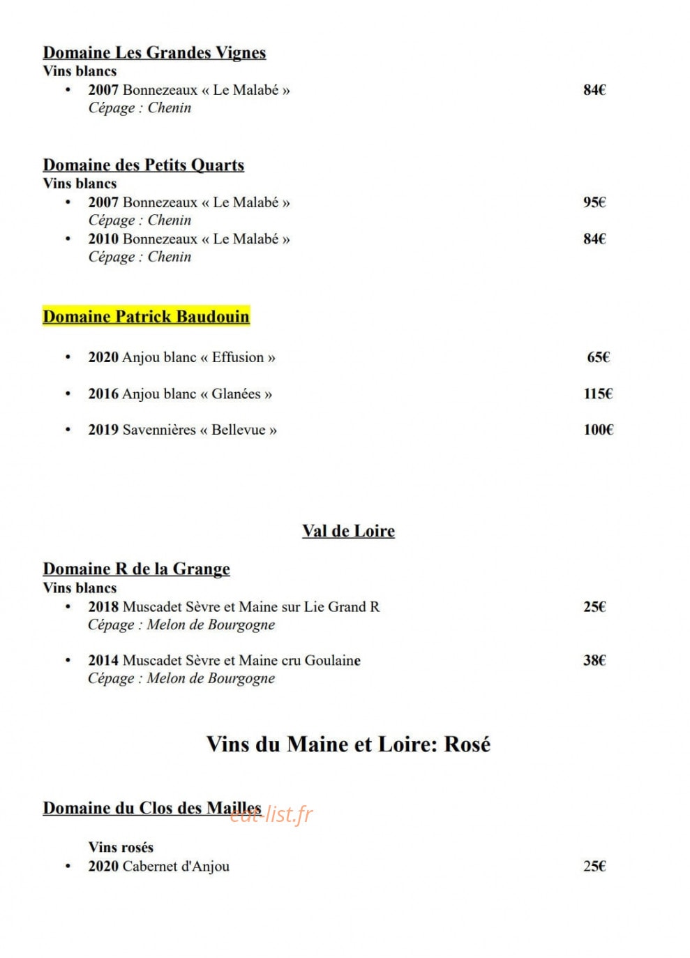 Beer's Corner — carte page 10