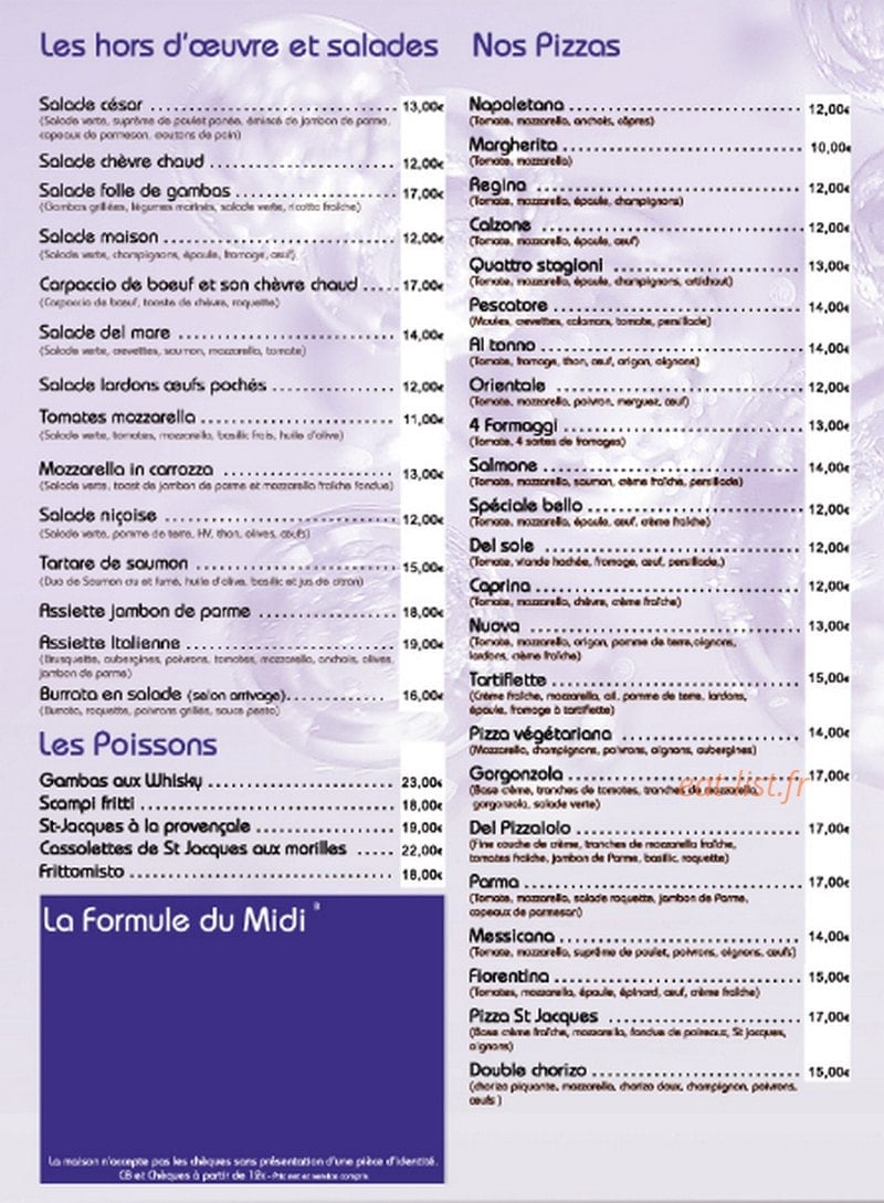 Casa Bello — carte page 2