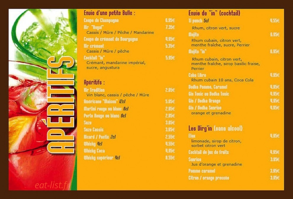Kfé-in — carte page 6