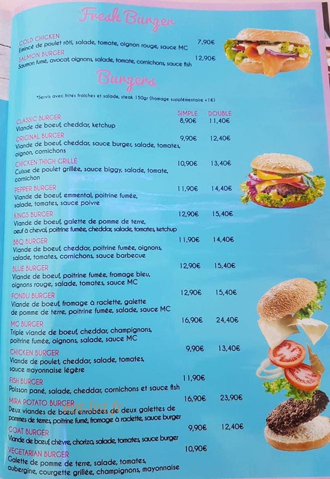 MC Diner — carte page 4