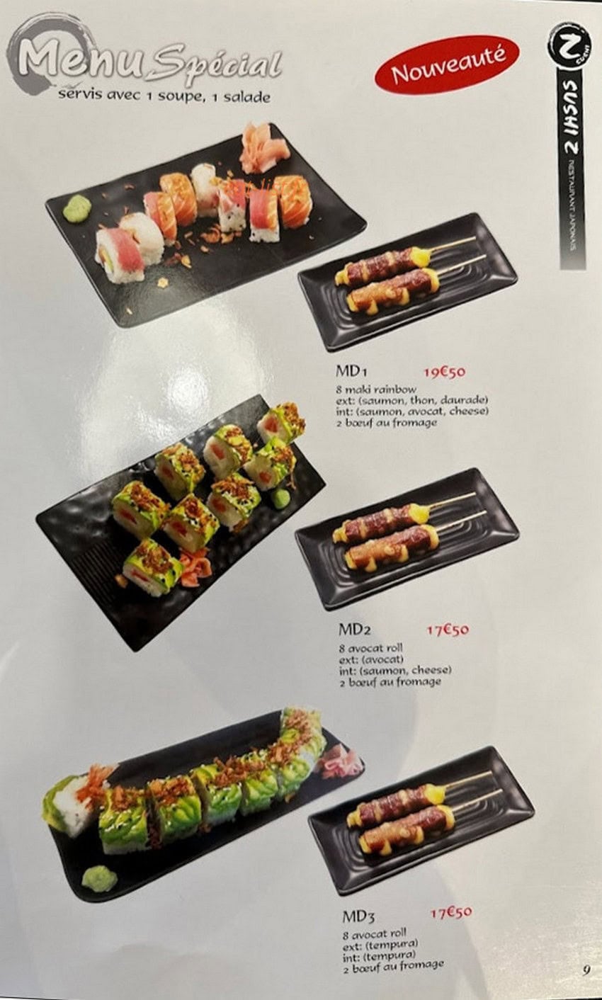 Sushi Z — carte page 6
