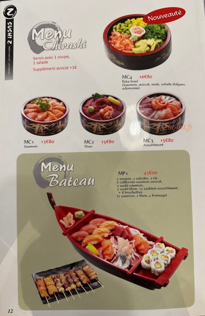 Sushi Z — carte page 4