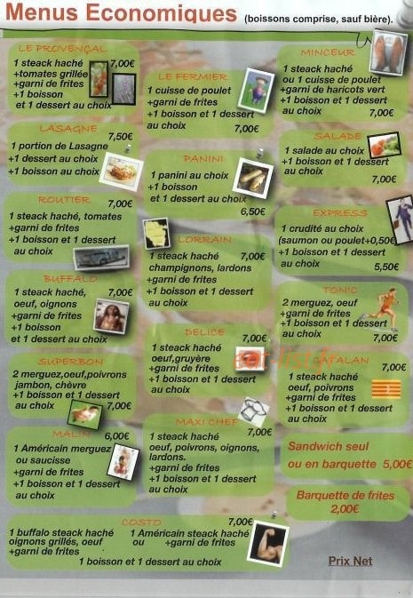 Chez Mikelangelo — carte page 2