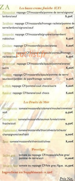 Chez Mikelangelo — carte page 5