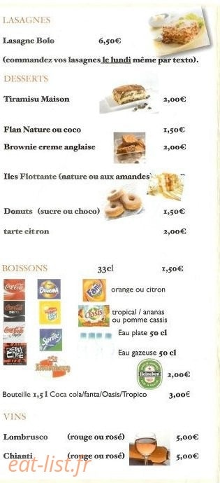 Chez Mikelangelo — carte page 6