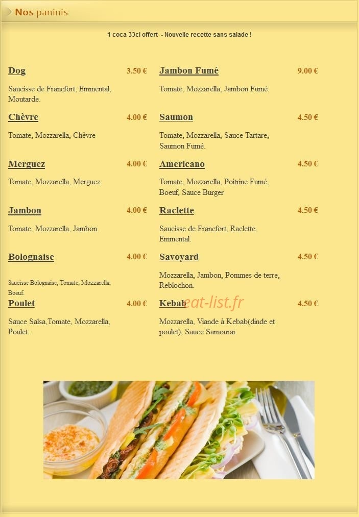 Pizza Lusitalia — carte page 9