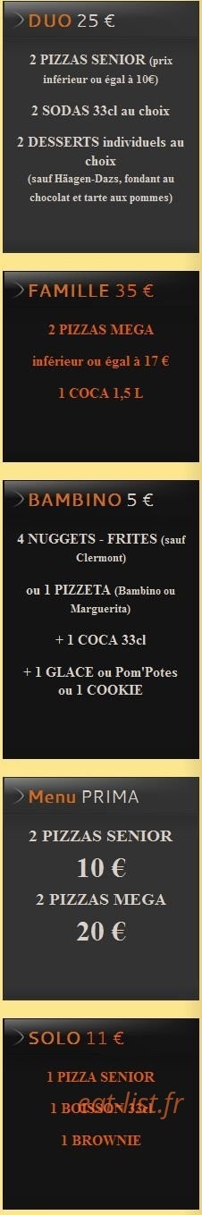 Pizza Lusitalia — carte page 13
