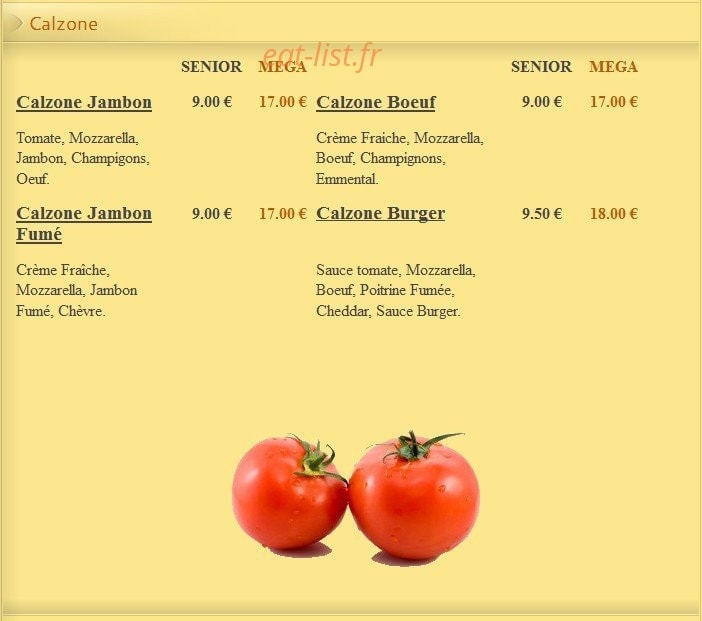 Pizza Lusitalia — carte page 5
