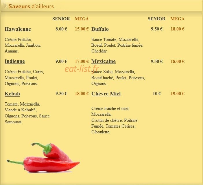 Pizza Lusitalia — carte page 4