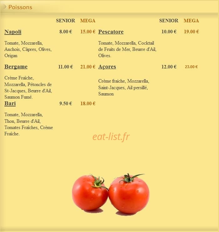 Pizza Lusitalia — carte page 7