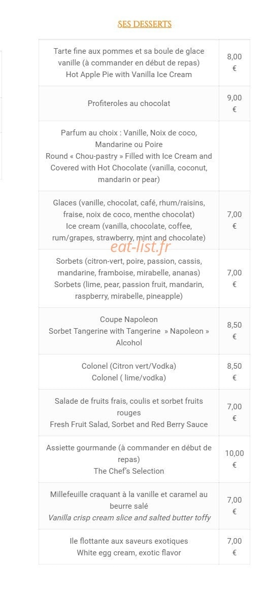 Restaurant de l'Oise — carte page 4