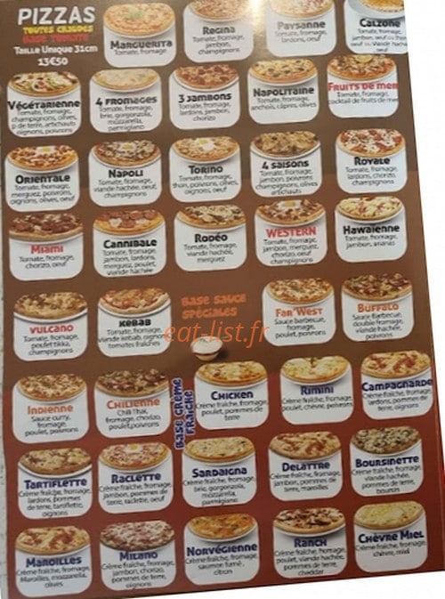 Ranch Pizza 60 — carte page 2