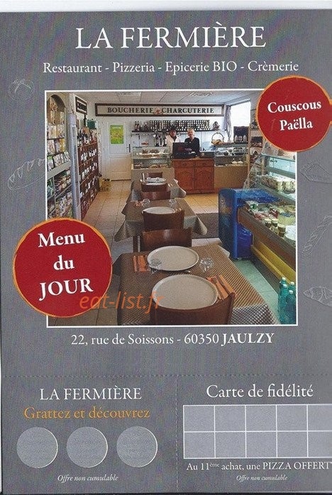 La fermière — carte page 1