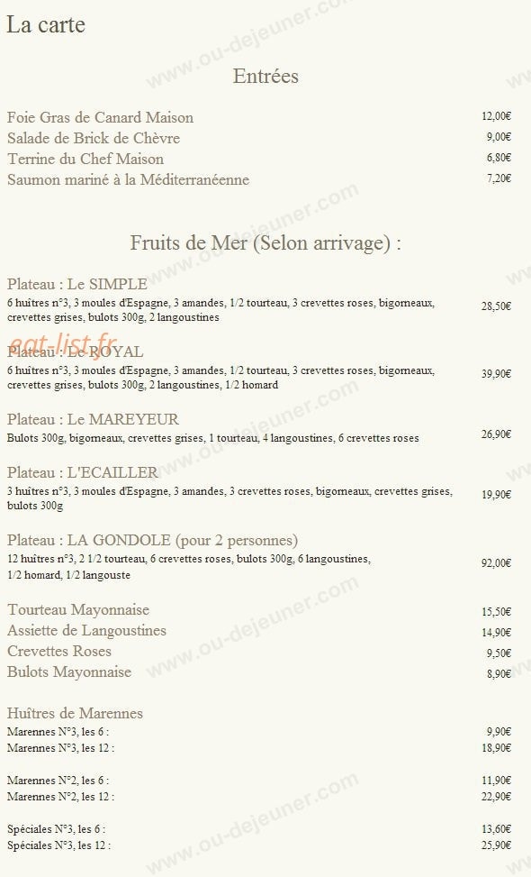 Le Commerce — carte page 2