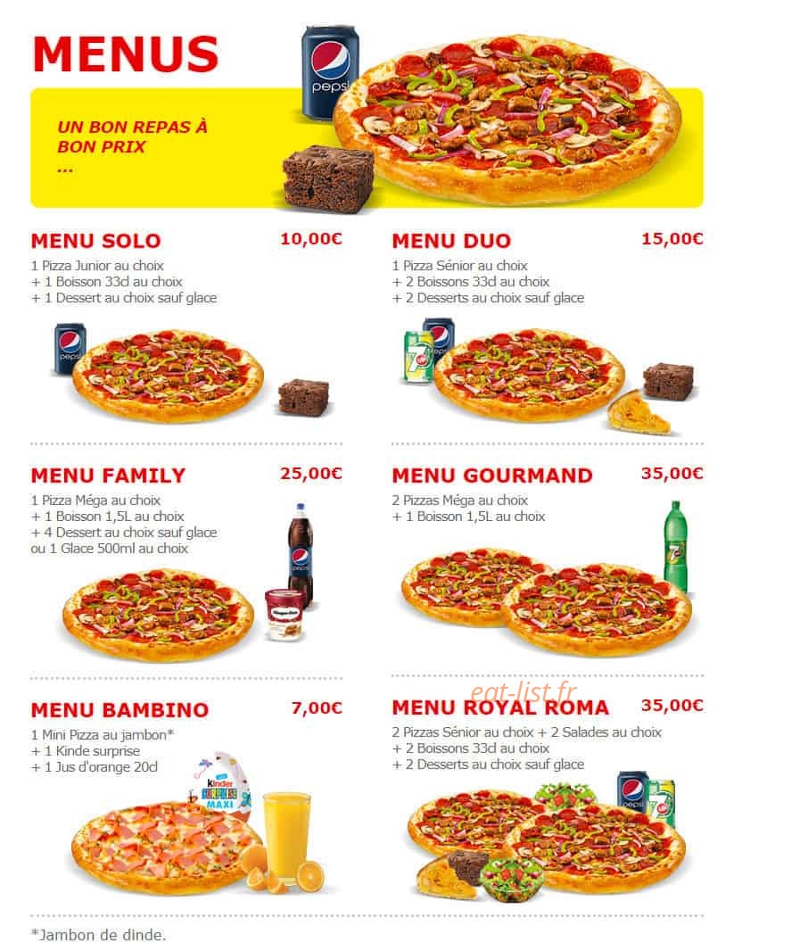 Pizza roma — carte page 7