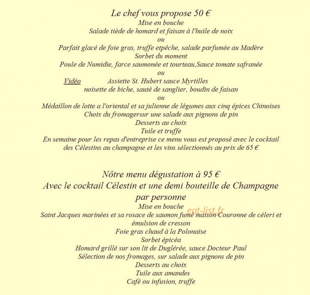 Auberge du Daguet — carte page 2