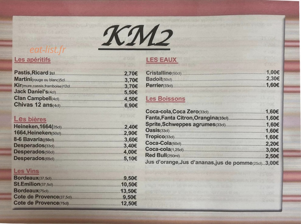 KM2 — carte page 2