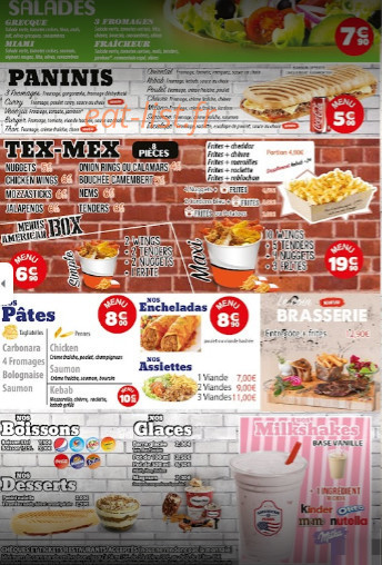 American Pizza — carte page 4