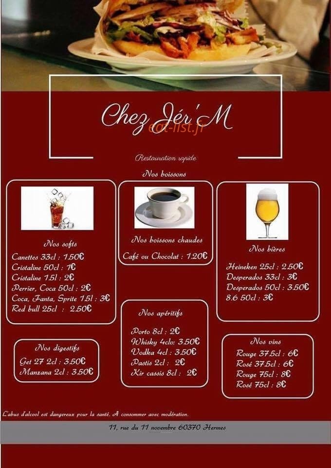 Chez Jér'M — carte page 3