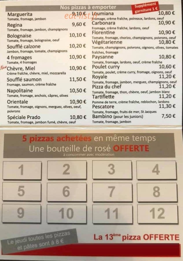 Le Prado — carte page 2