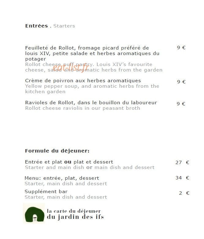 Le jardin des ifs — carte page 1