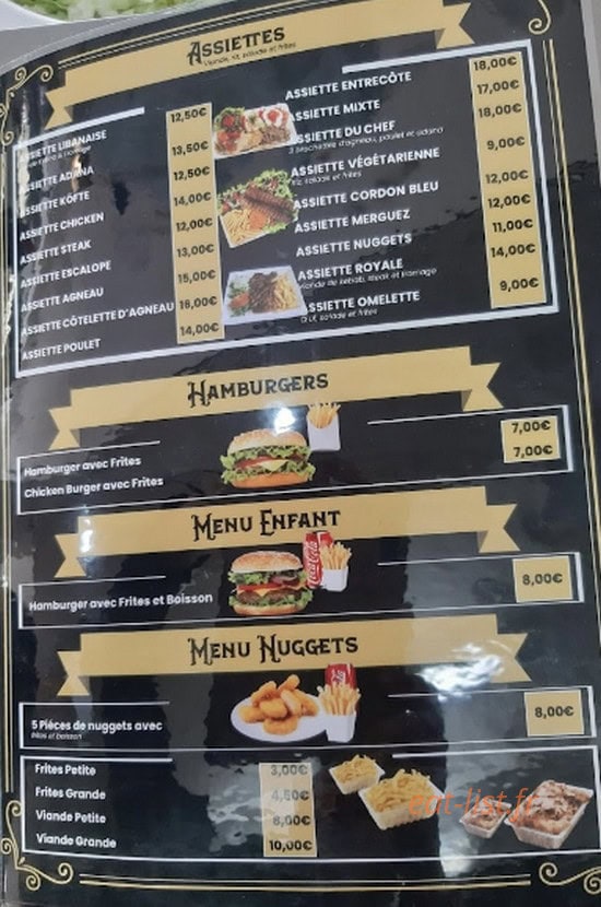 Kebab songeons — carte page 1