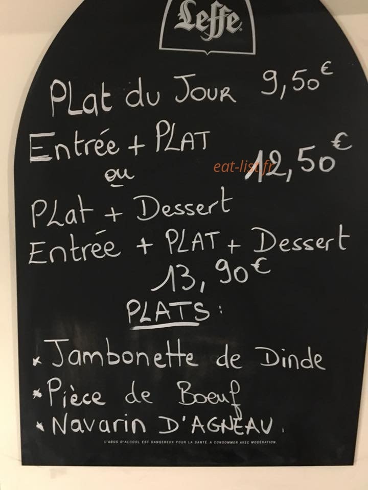 Aux Quatre Vents — carte page 1