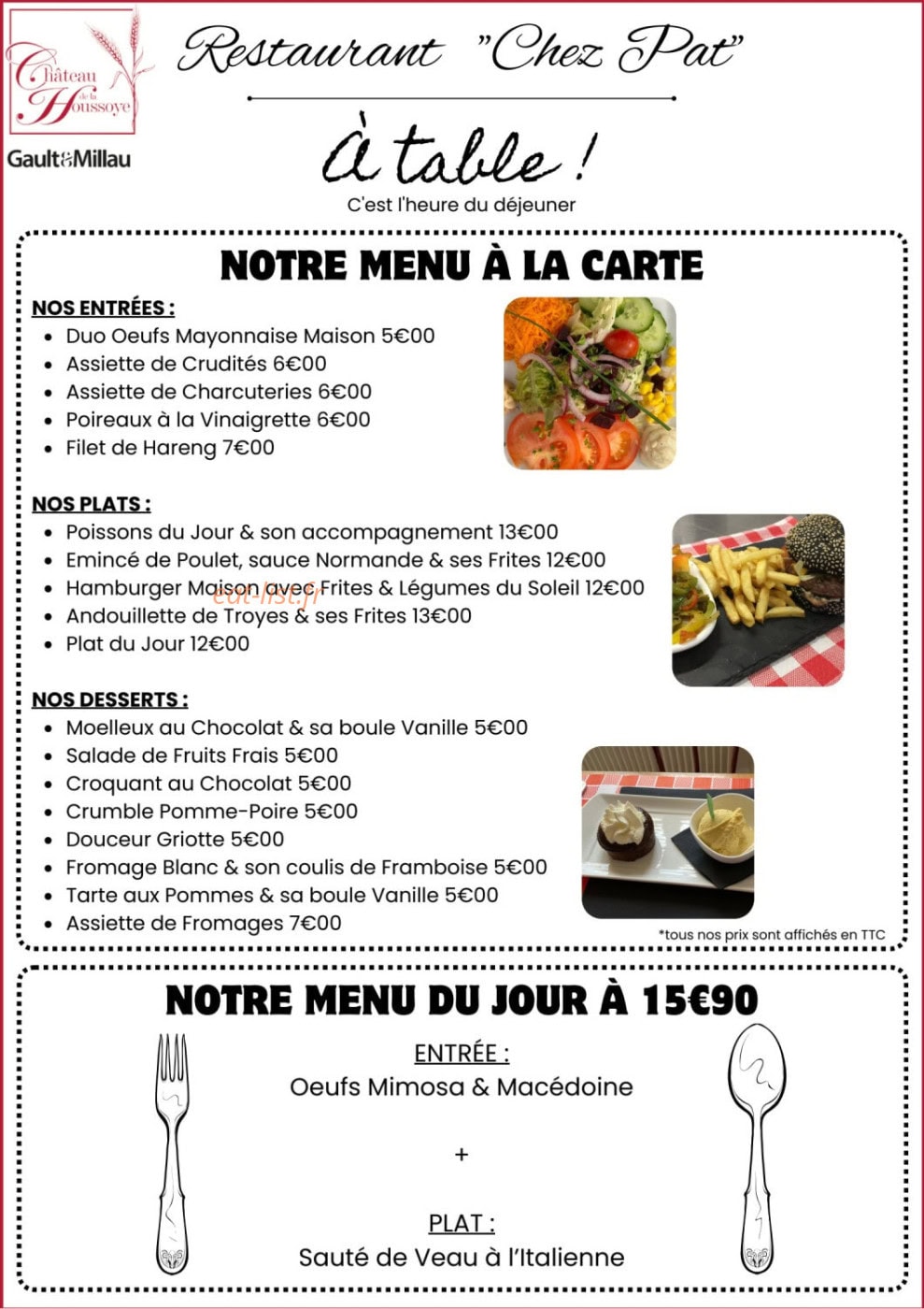 Château de la Houssoye — carte page 1