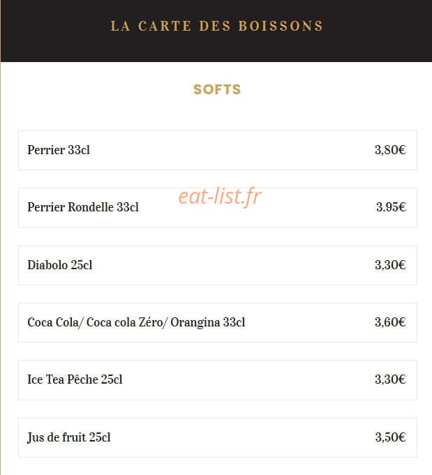 Bistrot Le Katedral — carte page 2