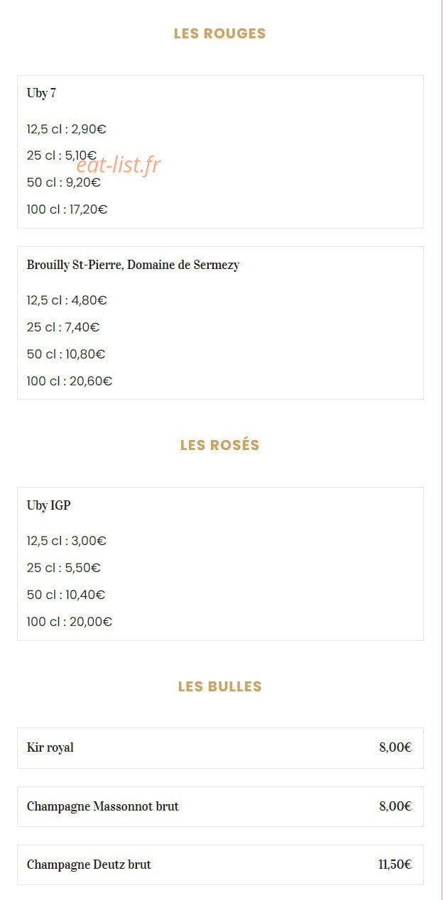 Bistrot Le Katedral — carte page 7