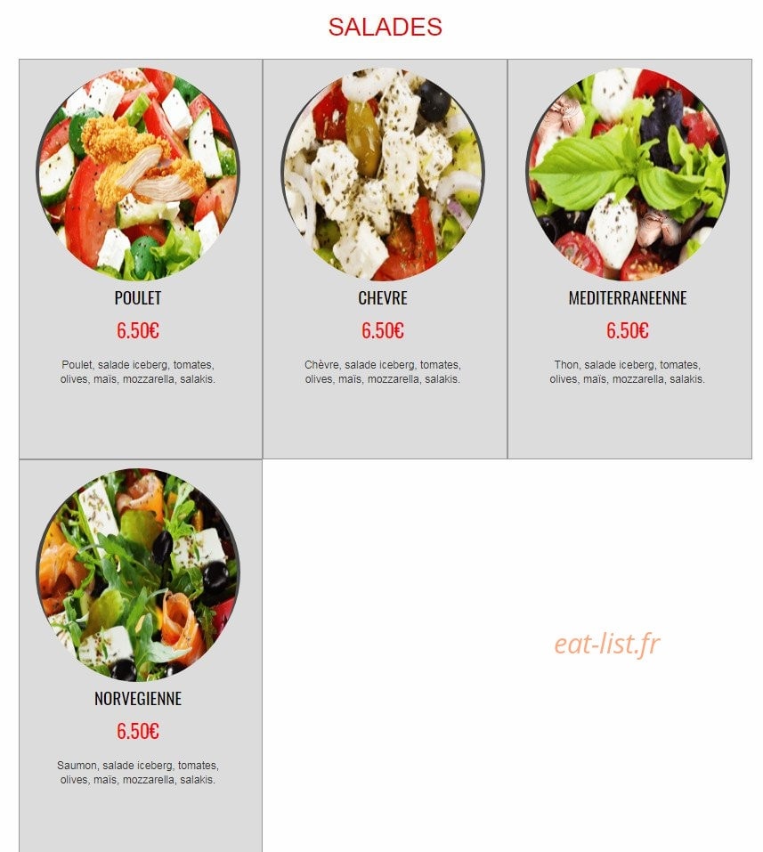 Chicken Best — carte page 9