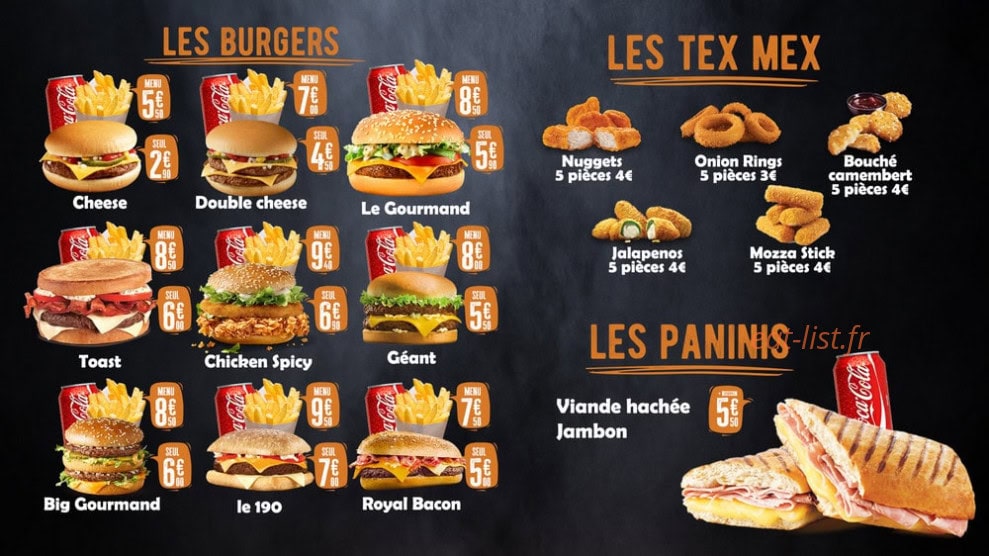 L'instant gourmand — carte page 2