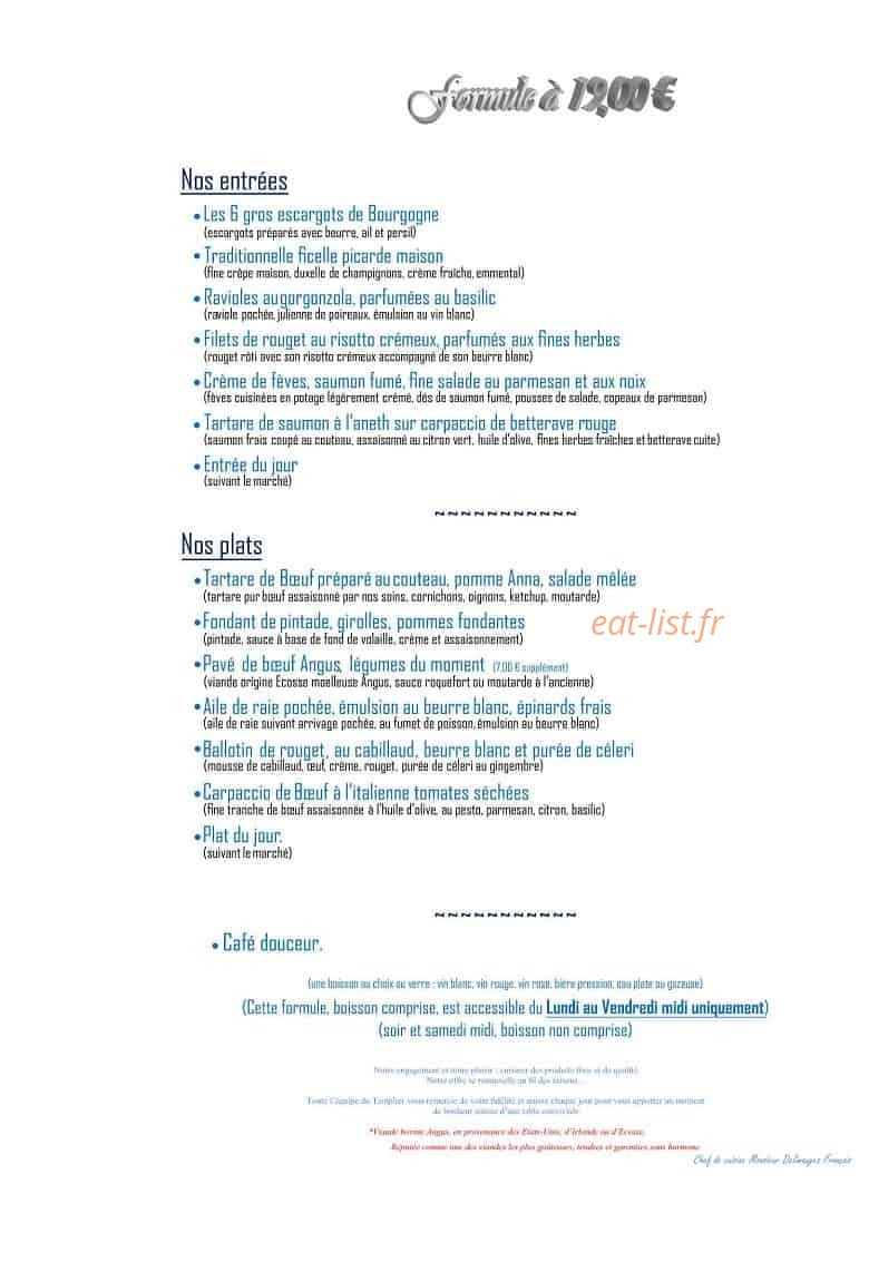 Le Comptoir des Templiers — carte page 2