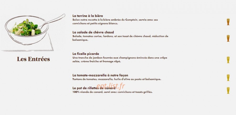 Le Comptoir du Malt — carte page 5