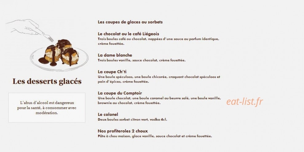 Le Comptoir du Malt — carte page 19
