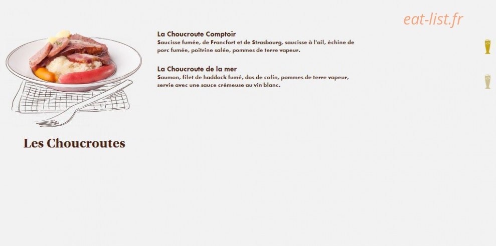 Le Comptoir du Malt — carte page 11