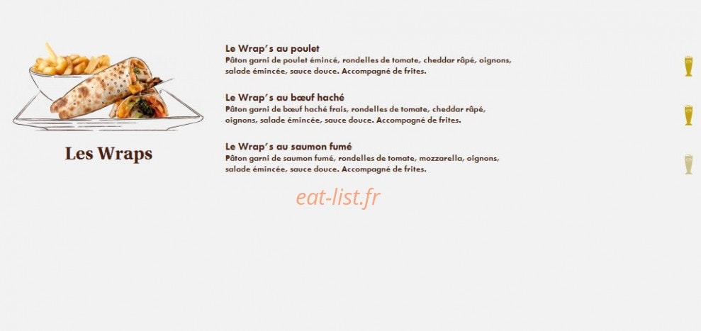 Le Comptoir du Malt — carte page 13