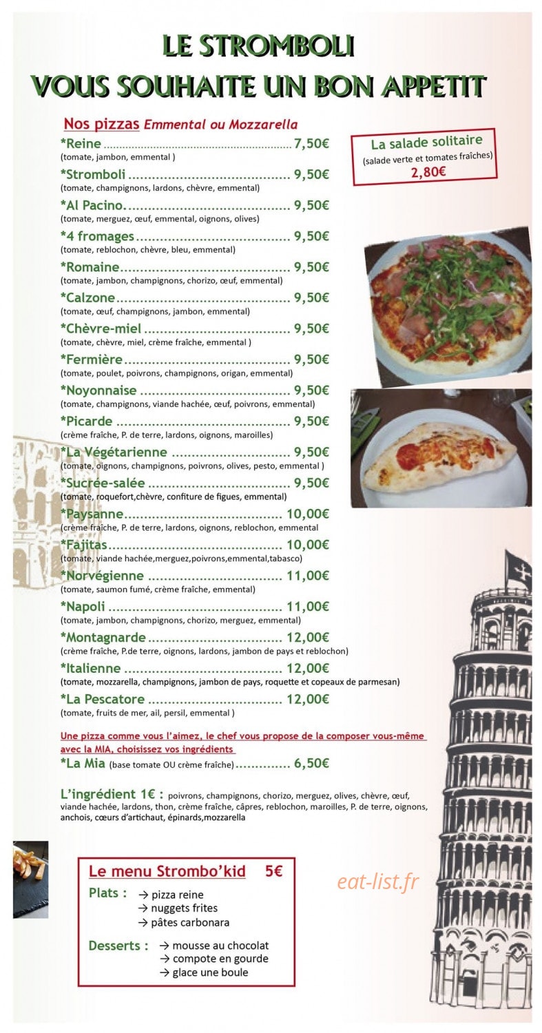 Le Stromboli — carte page 2