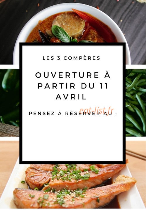 Les 3 Compères — carte page 1