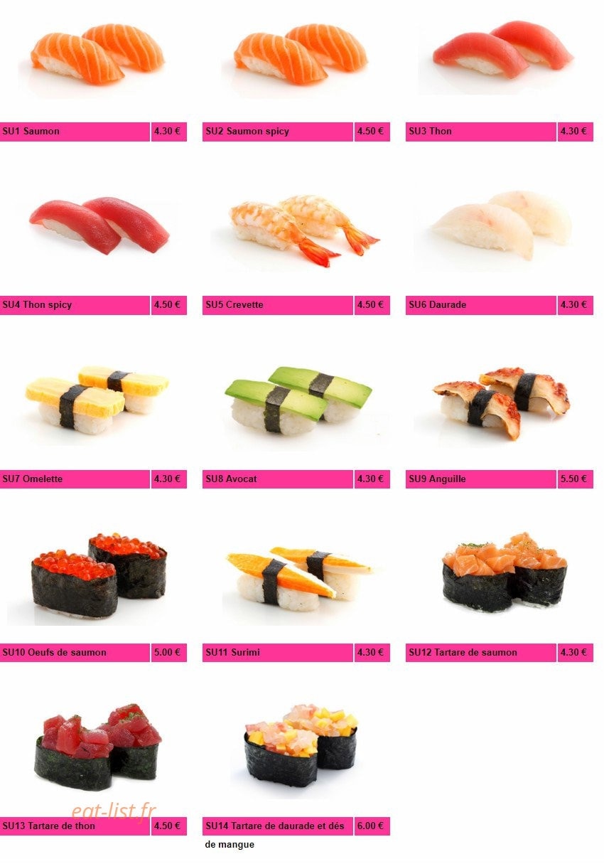 Sushi Nobara — carte page 10