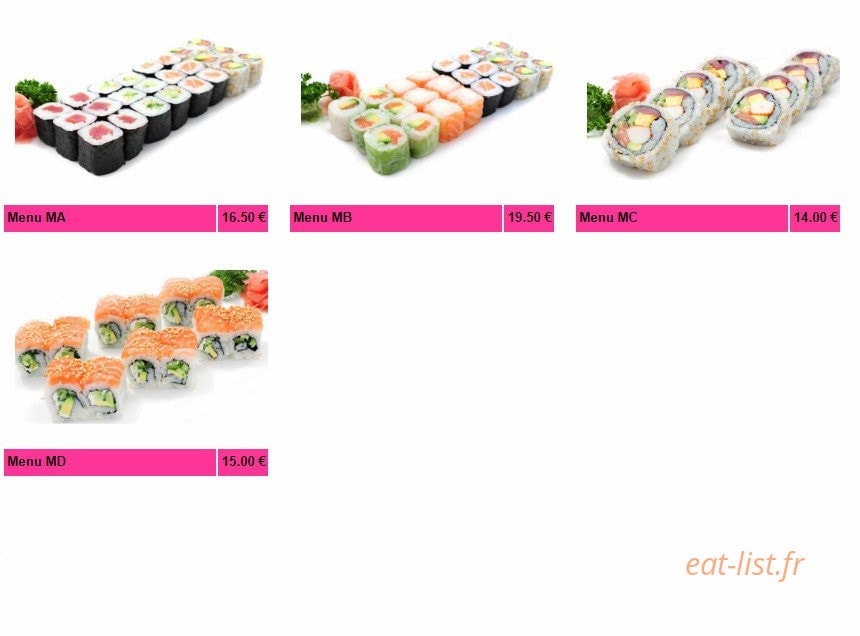 Sushi Nobara — carte page 13