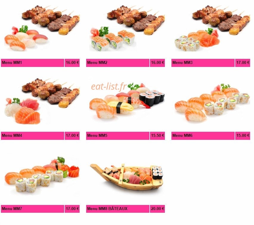 Sushi Nobara — carte page 18