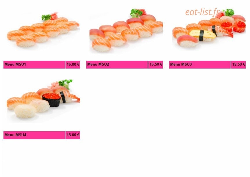 Sushi Nobara — carte page 14