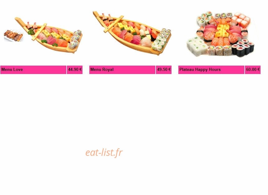 Sushi Nobara — carte page 19