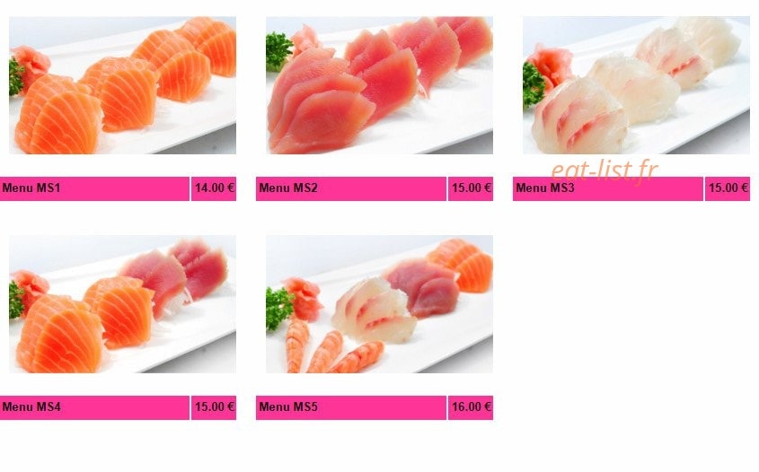 Sushi Nobara — carte page 16