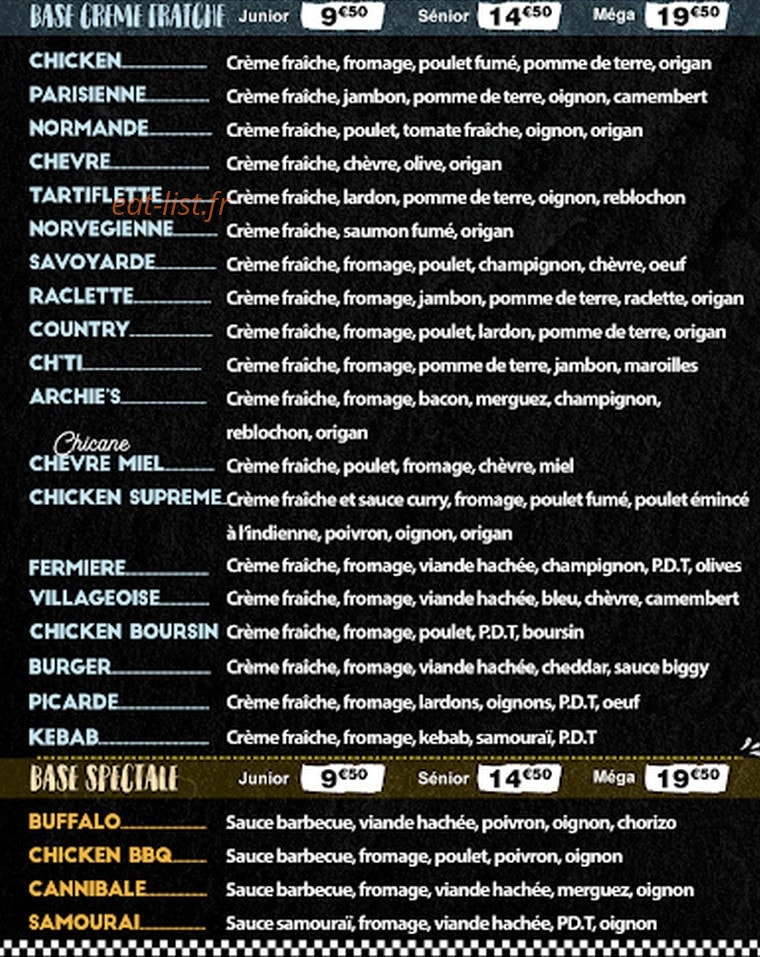 My pizza — carte page 2