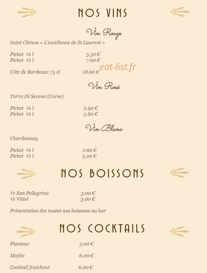 Au Puits Chantant — carte page 3