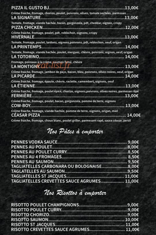 Il Gusto Bj — carte page 3